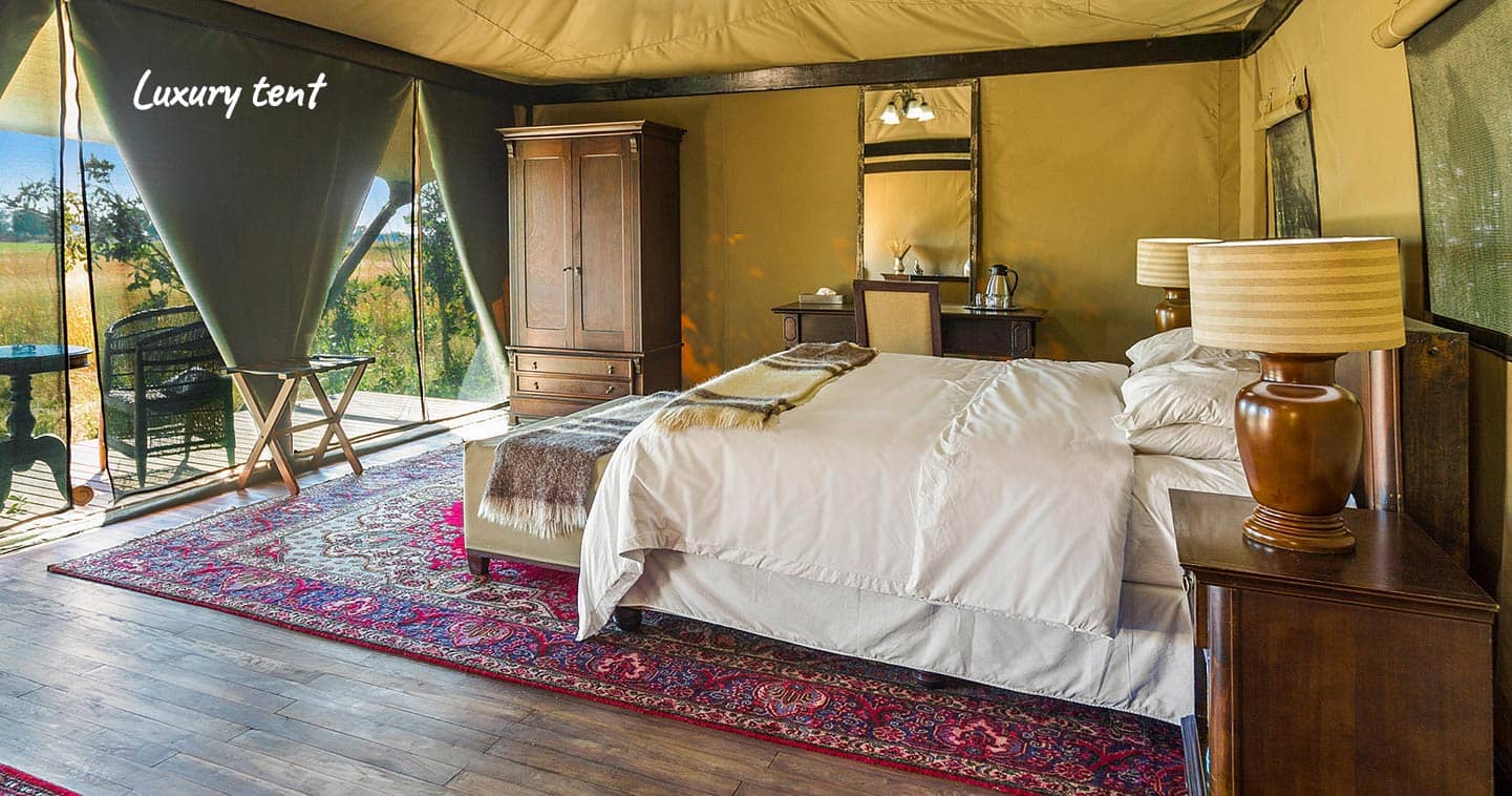 Luxury tented accommodation at Kadizora